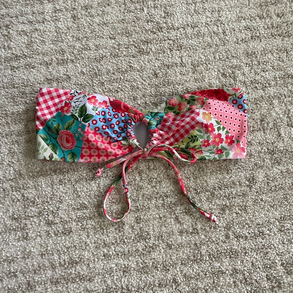 Patchwork bikini top